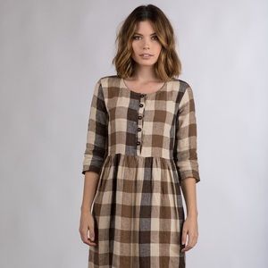 Pyne & Smith Dartmoor Check Linen Dress